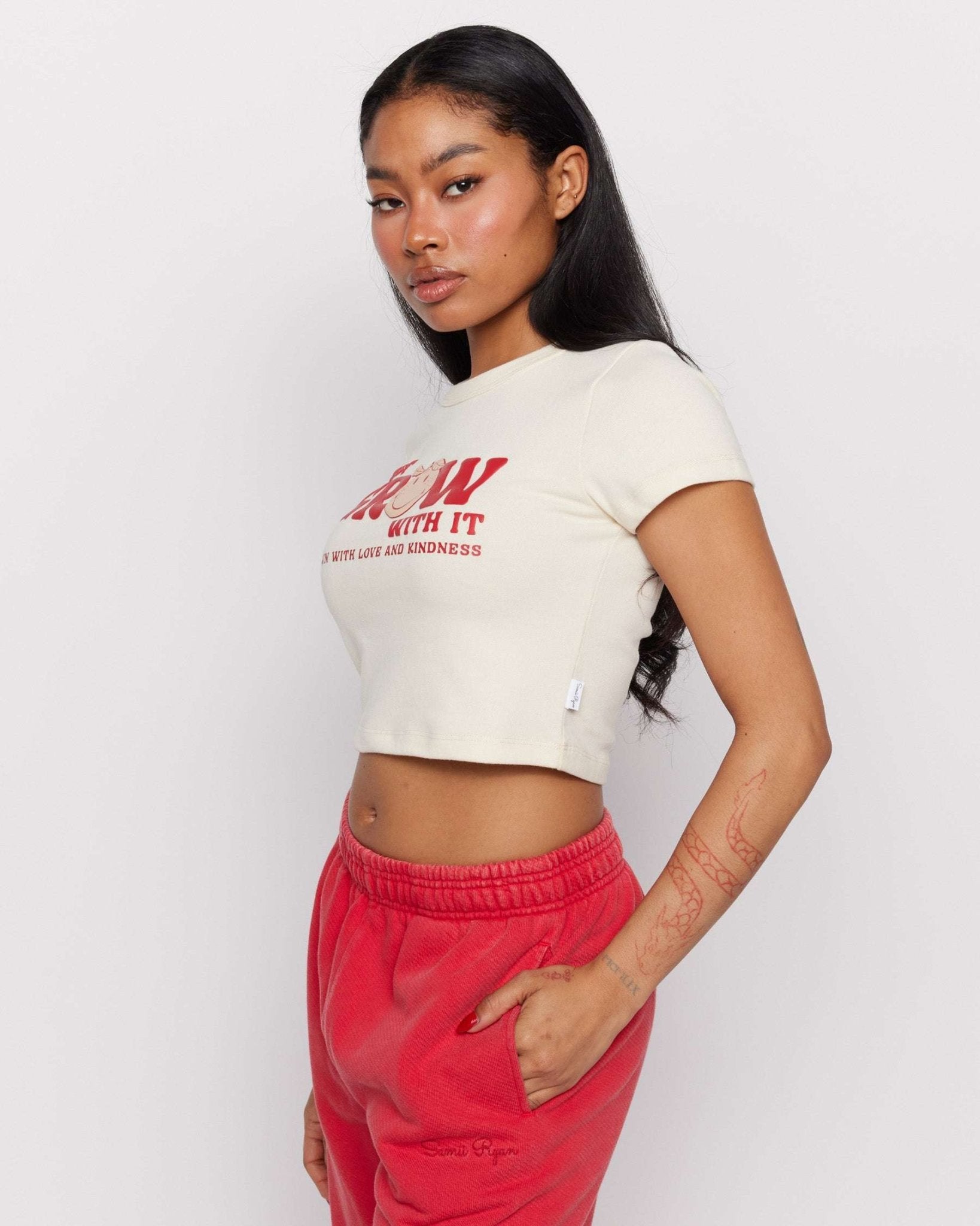 Samii Ryan x Smileyworld® Just Grow With It Baby Tee - Spoiled Brat