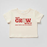 Shop Samii Ryan Samii Ryan x Smileyworld® Just Grow With It Baby Tee T-Shirt for women – premium loungewear and festival fashion at Spoiled Brat