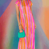 Shop Show Me Your Mumu Show Me Your Mumu Molly Rainbow Midi Dress Midi Dress for women – premium loungewear and festival fashion at Spoiled Brat