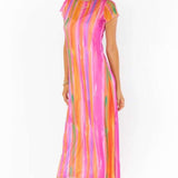 Shop Show Me Your Mumu Show Me Your Mumu Molly Rainbow Midi Dress Midi Dress for women – premium loungewear and festival fashion at Spoiled Brat