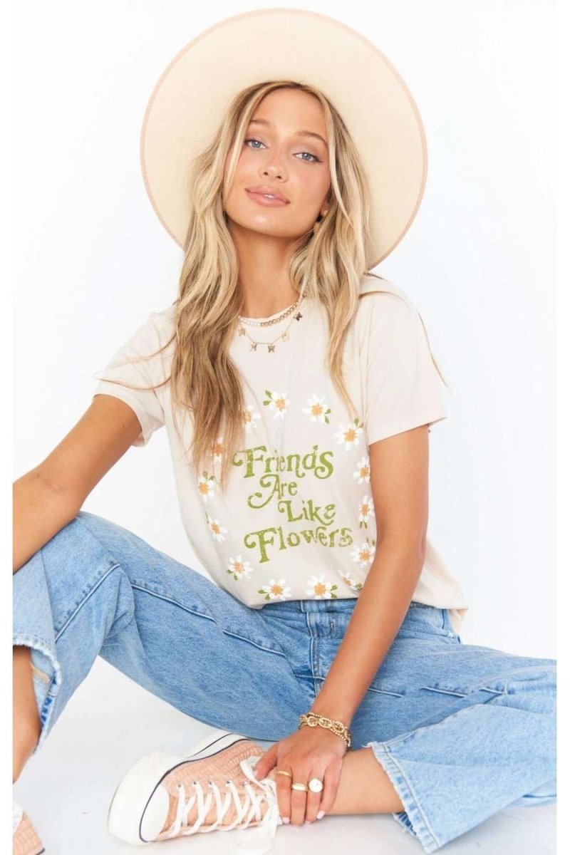 Shop Show Me Your Mumu Show Me Your Mumu Thomas Friends Like Flowers Tee T-Shirt for women – premium loungewear and festival fashion at Spoiled Brat