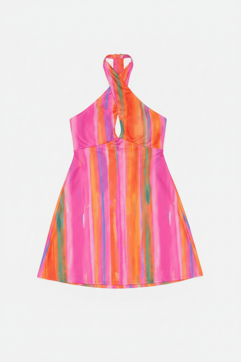 Shop Show Me Your Mumu Show Me Your Mumu Zappa Rainbow Mini Dress Mini Dress for women – premium loungewear and festival fashion at Spoiled Brat