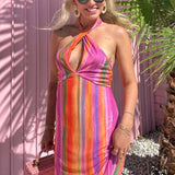 Shop Show Me Your Mumu Show Me Your Mumu Zappa Rainbow Mini Dress Mini Dress for women – premium loungewear and festival fashion at Spoiled Brat