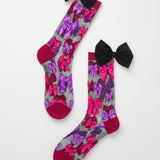 Shop Sock Candy Sock Candy Big Bow Energy Black Sheer Crew Sock Socks for women – premium loungewear and festival fashion at Spoiled Brat