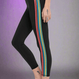Shop Spiritual Gangster Spiritual Gangster Ada Stripe Leggings Leggings for women – premium loungewear and festival fashion at Spoiled Brat
