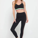 Shop Spiritual Gangster Spiritual Gangster Ada Stripe Leggings Leggings for women – premium loungewear and festival fashion at Spoiled Brat