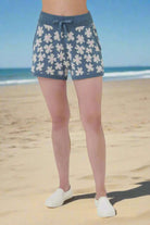 Spiritual Gangster Floral Jacquard Relaxed Sweater Shorts Shorts by Spiritual Gangster as seen on celebrities
