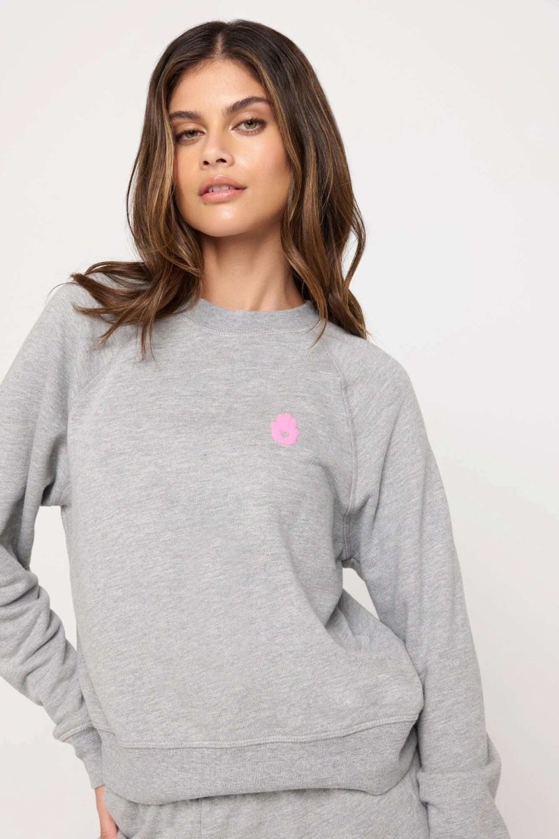 Shop Spiritual Gangster Spiritual Gangster Hamsa Forever Crew Pullover Hooded Sweatshirt for women – premium loungewear and festival fashion at Spoiled Brat