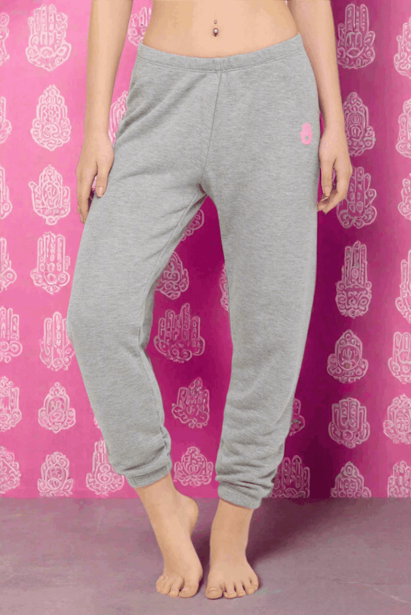 Shop Spiritual Gangster Spiritual Gangster Hamsa Luna Sweatpant Jogger Bottoms for women – premium loungewear and festival fashion at Spoiled Brat
