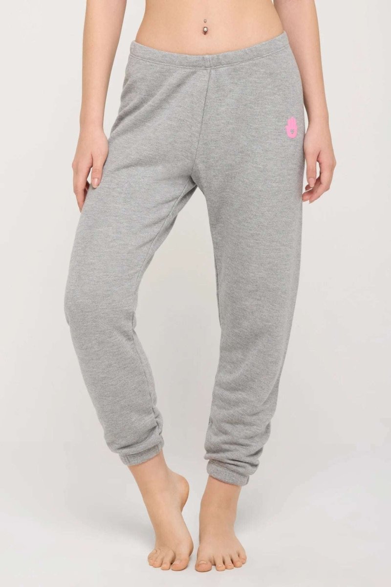 Shop Spiritual Gangster Spiritual Gangster Hamsa Luna Sweatpant Jogger Bottoms for women – premium loungewear and festival fashion at Spoiled Brat
