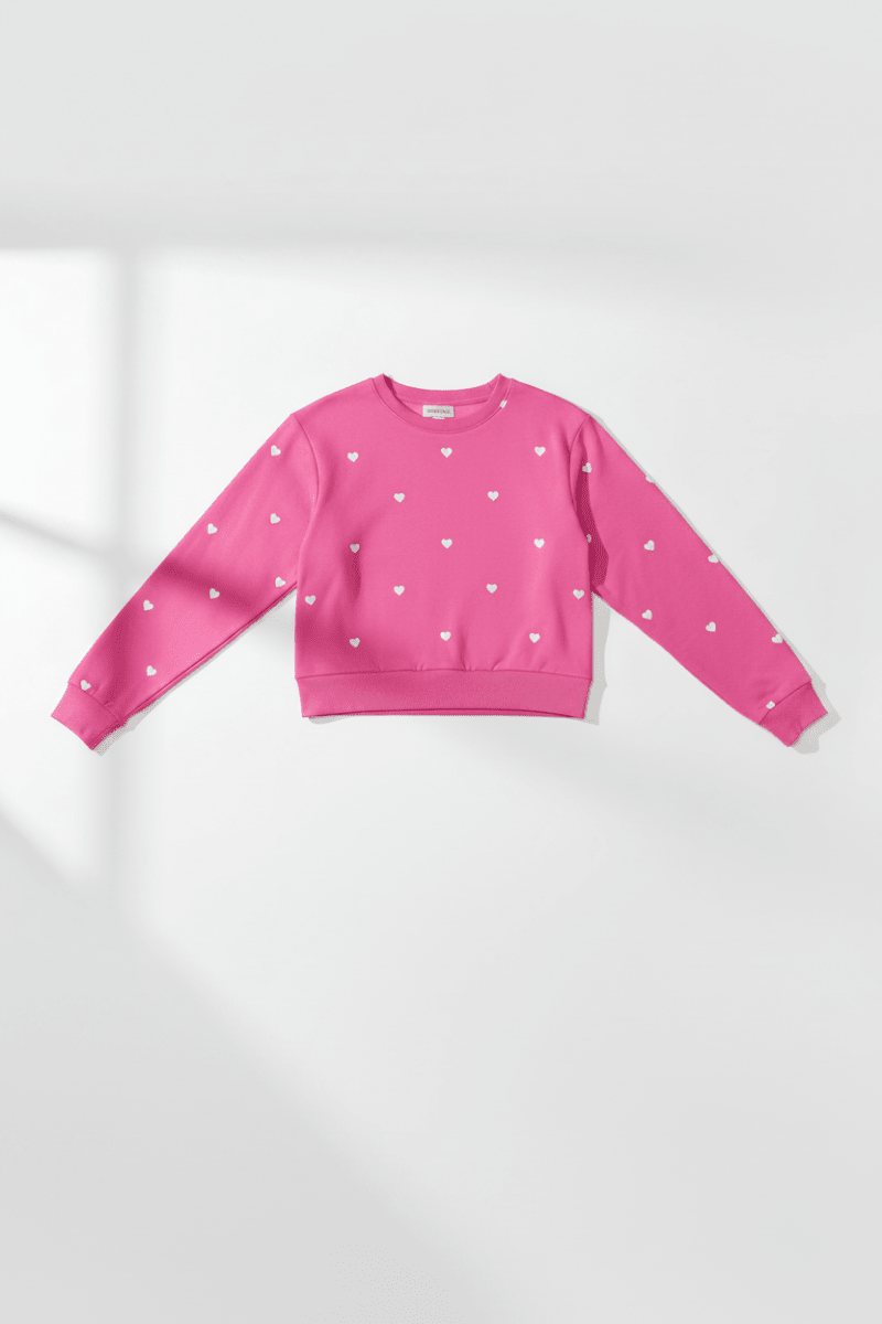 Shop Spiritual Gangster Spiritual Gangster Heart Crop Sweatshirt Sweater for women – premium loungewear and festival fashion at Spoiled Brat