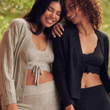 Shop Spiritual Gangster Spiritual Gangster Hudson Pointelle Cardigan Cardigan for women – premium loungewear and festival fashion at Spoiled Brat