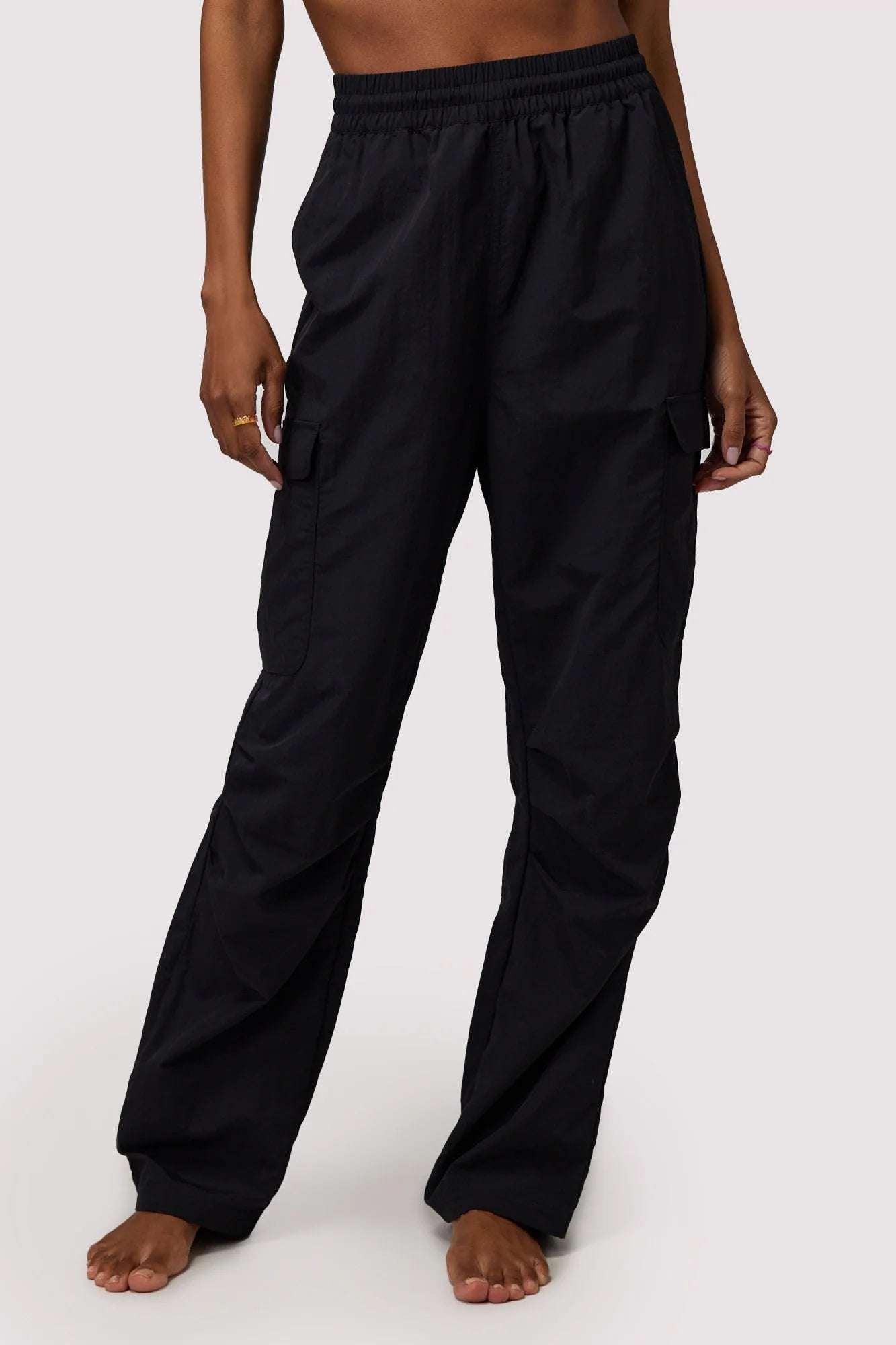 Spiritual Gangster Journey Cargo Pants in Black - Spoiled Brat