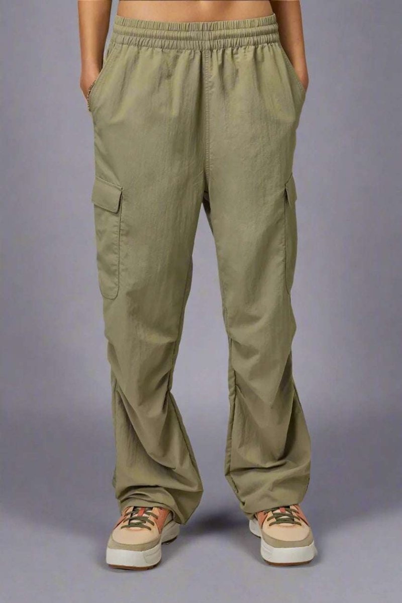 Shop Spiritual Gangster Spiritual Gangster Journey Cargo Pants in Dark Matcha Cargo Pants for women – premium loungewear and festival fashion at Spoiled Brat