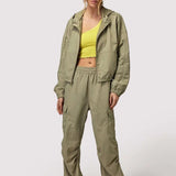 Shop Spiritual Gangster Spiritual Gangster Journey Cargo Pants in Dark Matcha Cargo Pants for women – premium loungewear and festival fashion at Spoiled Brat