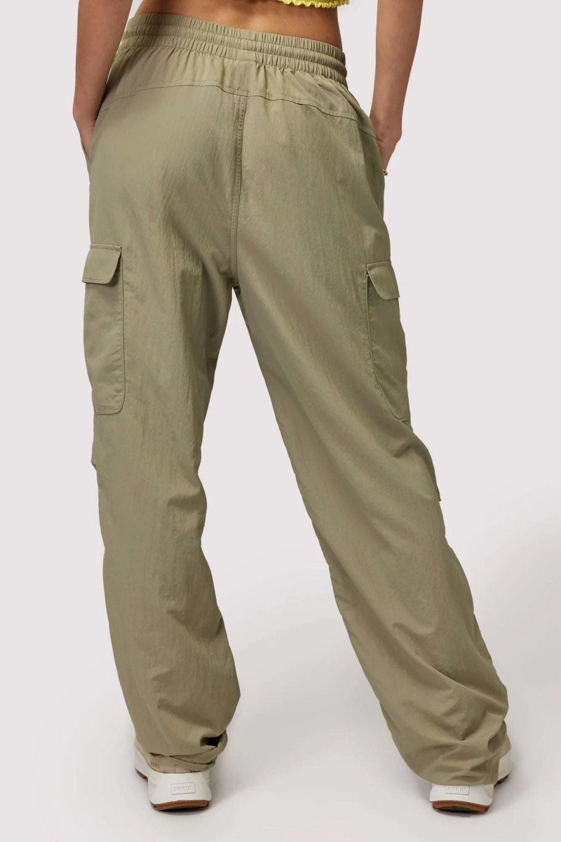Shop Spiritual Gangster Spiritual Gangster Journey Cargo Pants in Dark Matcha Cargo Pants for women – premium loungewear and festival fashion at Spoiled Brat