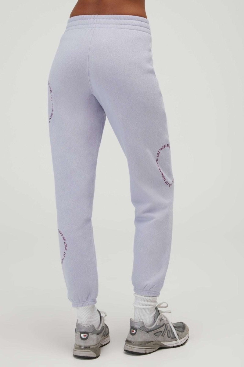 Shop Spiritual Gangster Spiritual Gangster Let There Be Love Boyfriend Sweatpants Jogger Bottoms for women – premium loungewear and festival fashion at Spoiled Brat