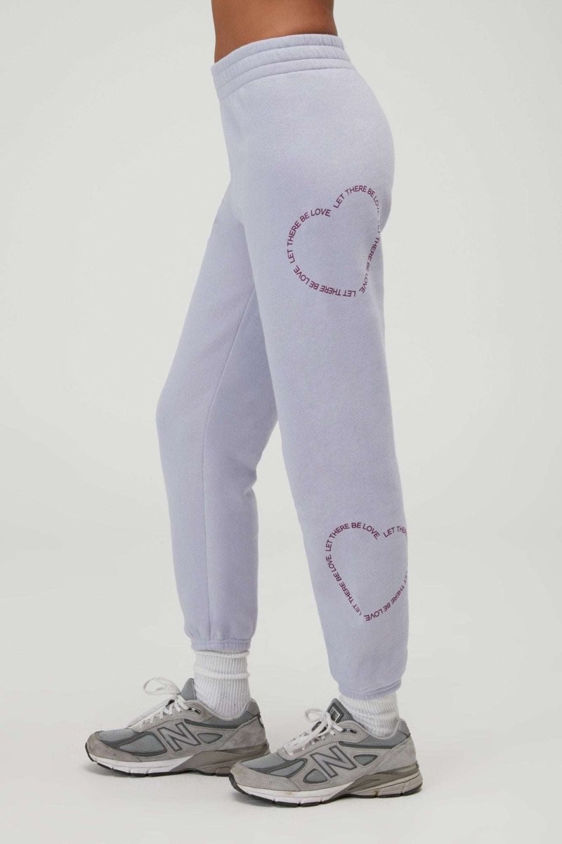 Shop Spiritual Gangster Spiritual Gangster Let There Be Love Boyfriend Sweatpants Jogger Bottoms for women – premium loungewear and festival fashion at Spoiled Brat