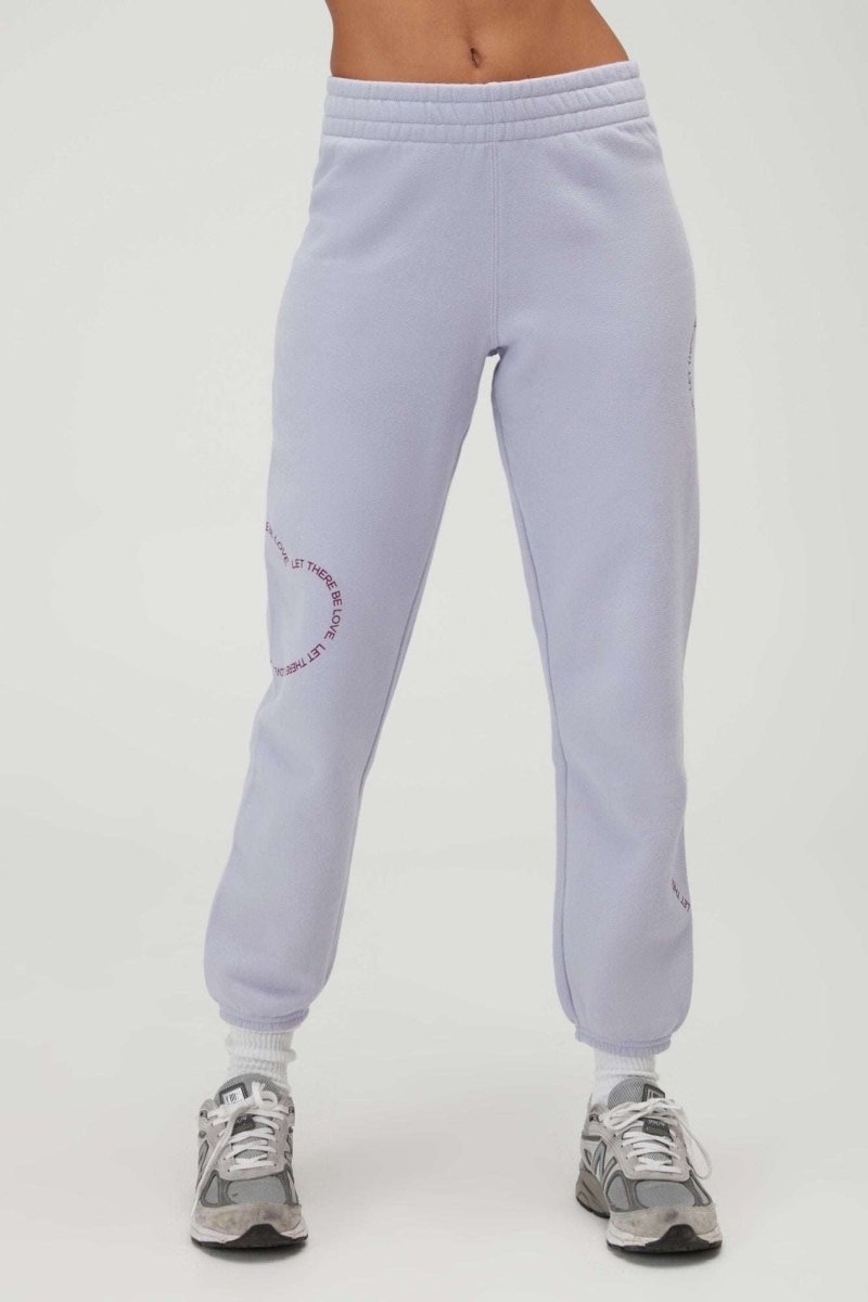 Shop Spiritual Gangster Spiritual Gangster Let There Be Love Boyfriend Sweatpants Jogger Bottoms for women – premium loungewear and festival fashion at Spoiled Brat