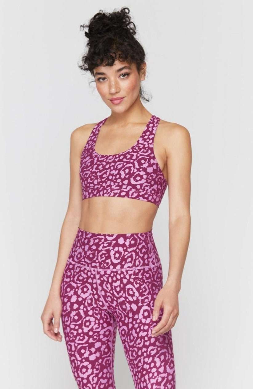 Spiritual Gangster Studio Eco Jersey Sports Bra Cropped Top by Spiritual Gangster as seen on celebrities