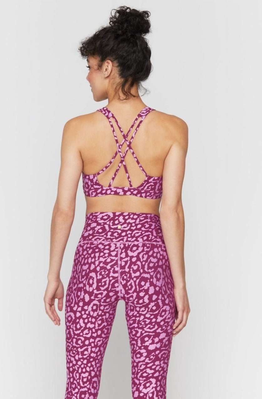 Spiritual Gangster Studio Eco Jersey Sports Bra Cropped Top by Spiritual Gangster as seen on celebrities