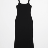 Shop Spiritual Gangster Spiritual Gangster Valerie Black Twist Back Midi Dress Maxi Dress for women – premium loungewear and festival fashion at Spoiled Brat