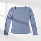 Shop Sundry Sundry Clothing Square Neck Long Sleeve Top T-Shirt for women – premium loungewear and festival fashion at Spoiled Brat