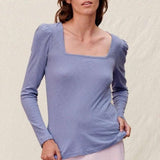 Shop Sundry Sundry Clothing Square Neck Long Sleeve Top T-Shirt for women – premium loungewear and festival fashion at Spoiled Brat