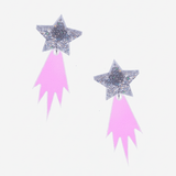 Shop Suzywan DELUXE Suzywan DELUXE Falling Star Acrylic Earrings Earrings for women – premium loungewear and festival fashion at Spoiled Brat