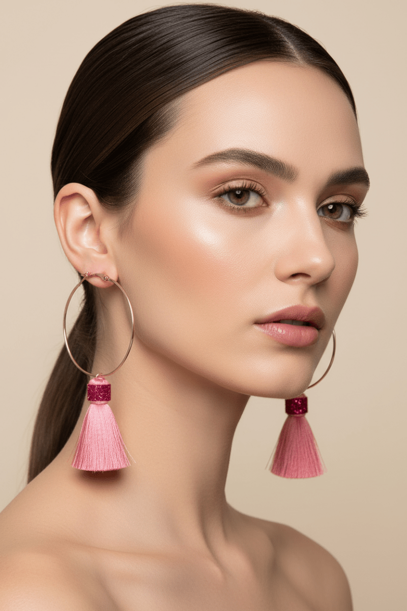 Tassel Hoop Earrings