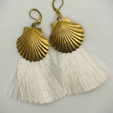 Suzywan DELUXE Sea Shells Tassel Mermaid Earrings