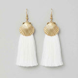 Suzywan DELUXE Sea Shells Tassel Mermaid Earrings