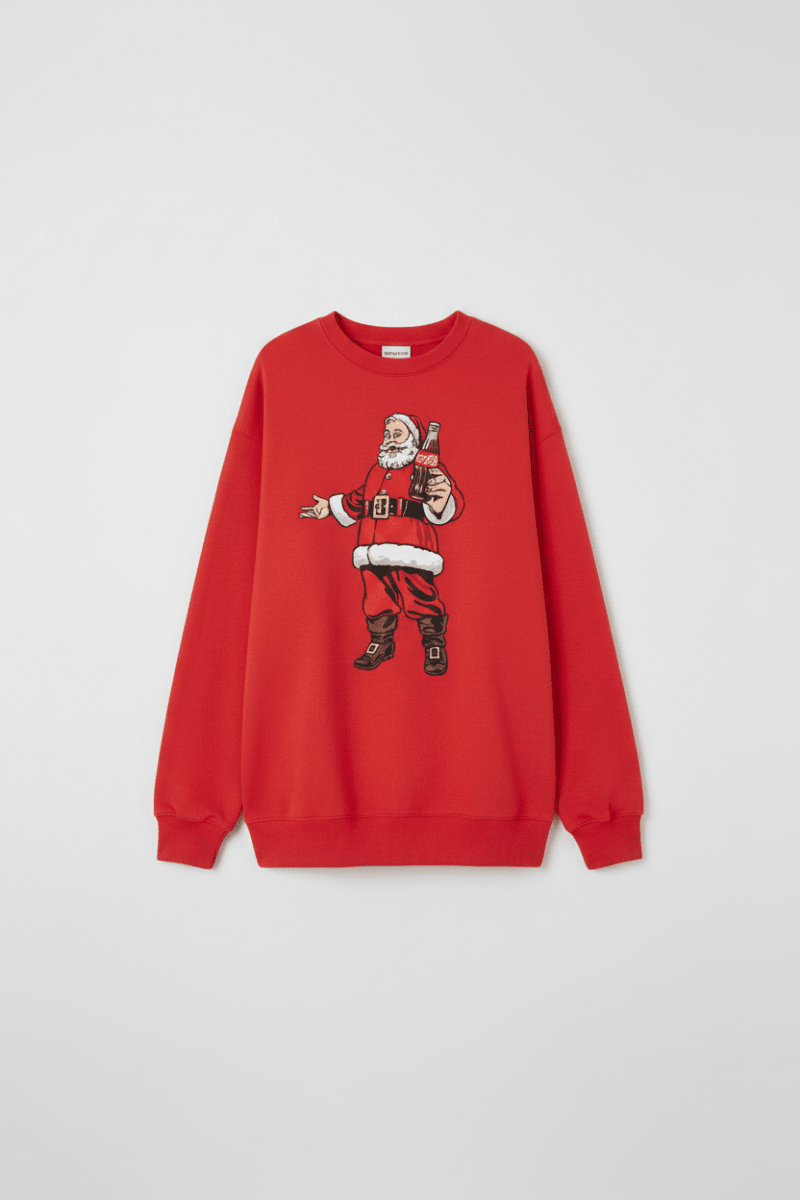 Shop The Laundry Room The Laundry Room Coca - Cola Santa's Here Jumper Jumper for women – premium loungewear and festival fashion at Spoiled Brat