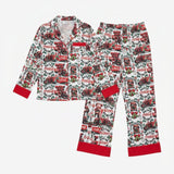 Shop The Laundry Room The Laundry Room Happy Coca - Cola Holidays Silky PJ Set Pyjamas for women – premium loungewear and festival fashion at Spoiled Brat