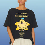 Shop The Laundry Room The Laundry Room Little Miss Delulu Love Oversized Tee T-Shirt for women – premium loungewear and festival fashion at Spoiled Brat