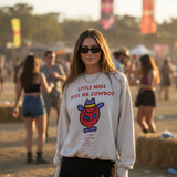 Shop The Laundry Room The Laundry Room Little Miss Kiss Me Cowboy Sweater Jumper for women – premium loungewear and festival fashion at Spoiled Brat
