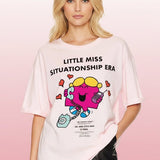 Shop The Laundry Room The Laundry Room Little Miss Situationship Era Oversized Tee T-Shirt for women – premium loungewear and festival fashion at Spoiled Brat