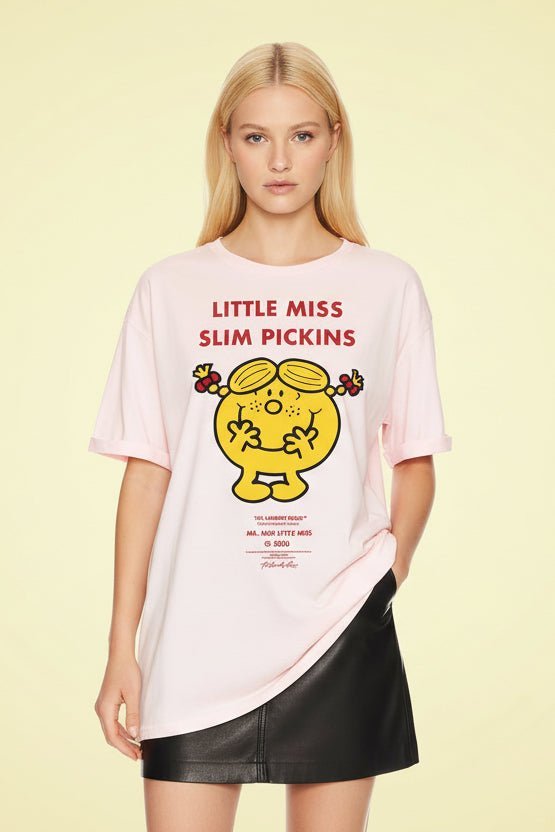 Shop The Laundry Room The Laundry Room Little Miss Slim Pickins Oversized Tee T-Shirt for women – premium loungewear and festival fashion at Spoiled Brat