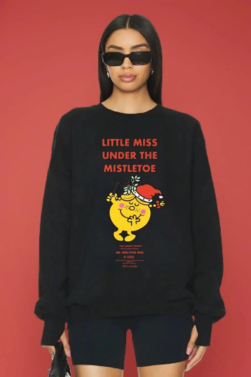 Shop The Laundry Room The Laundry Room Little Miss Under The Mistletoe Christmas Jumper Jumper for women – premium loungewear and festival fashion at Spoiled Brat