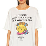 Shop The Laundry Room The Laundry Room Little Miss Weekend Trip Oversized Tee T-Shirt for women – premium loungewear and festival fashion at Spoiled Brat
