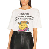 Shop The Laundry Room The Laundry Room Little Miss Weekend Trip Oversized Tee T-Shirt for women – premium loungewear and festival fashion at Spoiled Brat