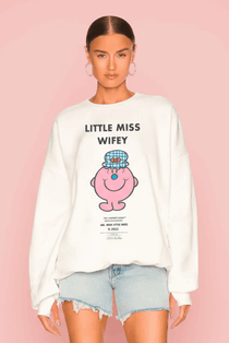 Shop The Laundry Room The Laundry Room Little Miss Wifey Sweater Jumper for women – premium loungewear and festival fashion at Spoiled Brat