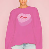 Shop The Laundry Room The Laundry Room Sweethearts Flirt Sweater Jumper for women – premium loungewear and festival fashion at Spoiled Brat
