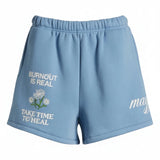 Shop The Mayfair Group Mayfair Burnout Is Real Sweatshorts Shorts for women – premium loungewear and festival fashion at Spoiled Brat