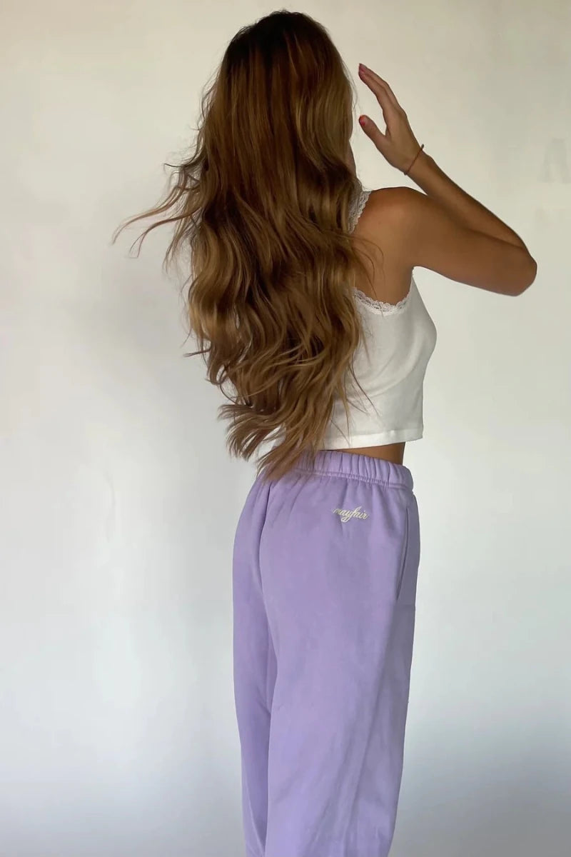 Shop The Mayfair Group Mayfair Choose Kindness Sweatpants as seen on Catherine Tyldesley Sweatpants for women – premium loungewear and festival fashion at Spoiled Brat