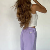 Shop The Mayfair Group Mayfair Choose Kindness Sweatpants as seen on Catherine Tyldesley Sweatpants for women – premium loungewear and festival fashion at Spoiled Brat