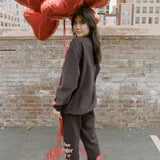 Shop The Mayfair Group The Mayfair Group Your Younger Self Charcoal Sweatpants Sweatpants for women – premium loungewear and festival fashion at Spoiled Brat