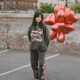 Shop The Mayfair Group The Mayfair Group Your Younger Self Charcoal Sweatpants Sweatpants for women – premium loungewear and festival fashion at Spoiled Brat