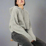 Shop The Ragged Priest The Ragged Priest Arctic Fluffy Knit Hoodie Hoodie for women – premium loungewear and festival fashion at Spoiled Brat