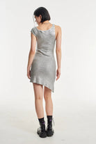 The Ragged Priest Astral Metallic Silver Mini Dress - Spoiled Brat